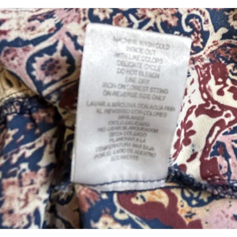 Democracy Womens Floral Allover Print Bell Sleeve Boho Blouse Multicolor Size 3X - Picture 5 of 6